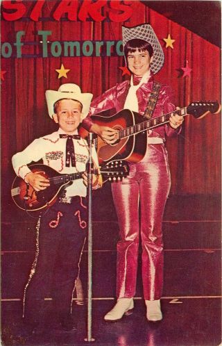 Country Music Stars Honest Abe Cousin Betsy Yellville Ar Chrome Advert Postcard