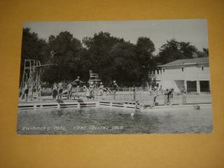 Swimming Pool,  Fort Collins,  Colorado - Real Photo Postcard - Kids Pictured
