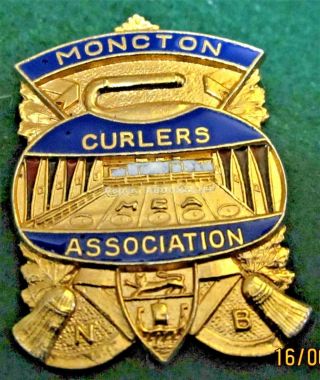 Moncton Curlers Association Nb Canada Lapel Pin