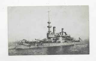 1906 Photo Postcard Us Navy Ship Uss Oregon Bb - 3 Battleship R377