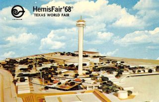 Hemisfair 1968 San Antonio,  Texas Fairgrounds World Fair Expo Vintage Postcard