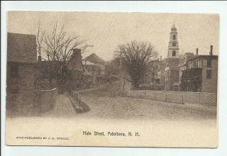 Main Street Peterboro Nh Postcard 1908 Peterborough Hampshire