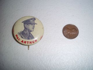 Vintage General Douglas Macarthur Pin Pinback 6