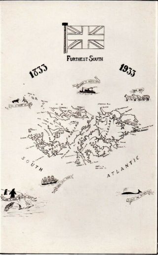 Falkland Islands - Rare - Les Hardy1883 - 1933 - Real Photograph Postcard - See Desc