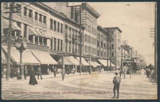 1911 Hastings Street Vancouver Bc Post Card To France