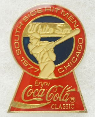 Chicago White Sox Coca Cola Southside Hitmen 1977 Lapel Collectible Pin A0744