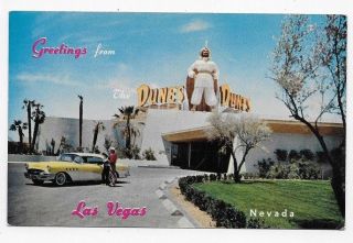 Greetings From Las Vegas Nevada The Dunes Hotel Unposted Post Card 3634