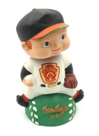 Vintage Little League Baseball Player Bobble Head Bank By Lego 5871