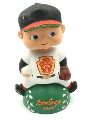 Vintage Little League Baseball Player Bobble Head Bank By Lego 5870