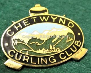 CHETWYND CURLING CLUB N.  E.  B.  C.  Pin 4