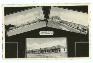 Cape Girardeau,  Mo Missouri Old Postcard,  Viaduct Court Motel,  Sinclair Station