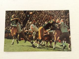 Bart Starr & Packers At Lambeau Field Postcard - Packers & San Francisco