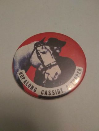 Hopalong Cassidy And Topper Cowboy Western Tv Show Pin Pinback Button 1 3/4 "