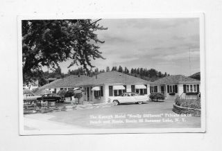 Vintage Rppc Real Photo Keough Motel Saranac Lake Ny R238