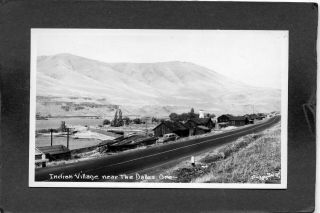 The Dalles,  Wasco County,  Or,  Indian Village,  Columbia River,  1940 