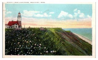 1926 Sankaty Head Lighthouse,  Nantucket,  Ma Postcard 5n (3) 25