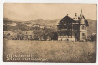 Villa Sarstein Goisern Salzkammergut Austria 1934 Rp Postcard 863b
