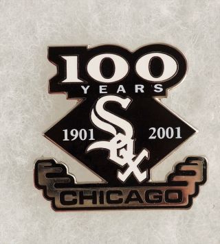 1901 - 2001 Chicago White Sox Baseball 100 Years Anniversary Lapel Collectible Pin