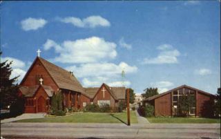 Santa Cruz,  Ca Calvary Episcopal Church California Chrome Postcard Vintage