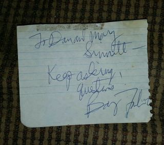 Barry Farber Autograph
