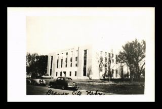 Dr Jim Stamps Us Postcard Building In Beaver City Nebraska Rppc