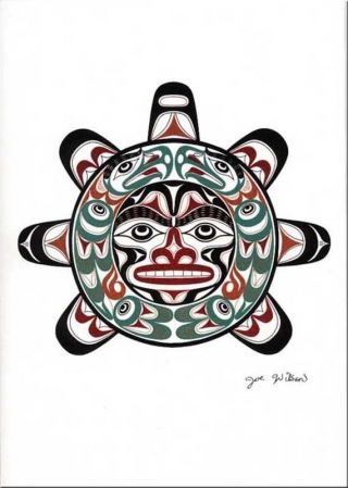 Joe Wilson Salish Art Card Design The Sun