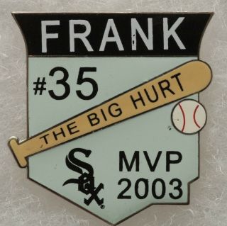 Chicago White Sox Baseball Frank Thomas The Big Hurt 2003 Mvp Lapel Pin