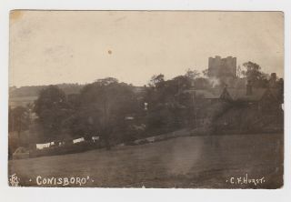 Real Photo Card Conisbrough Doncaster 1908 Maltby Postmark Yorkshire