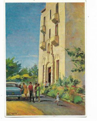 Cyprus (1940 - 1945) Post Card Berengaria Hotel Of Kings Ang Ghost Hotel