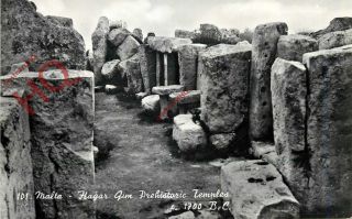 Picture Postcard: Malta,  Hagar Qim Prehistoric Temples