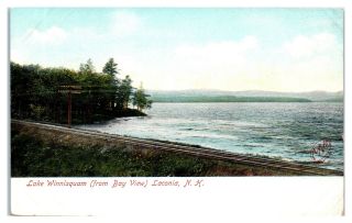 Early 1900s Lake Winnisquam From Bay View,  Laconia,  Nh Postcard