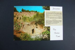 860) Jerusalem The Garden Tomb Of Jesus Christ Near The Crucifiction Site