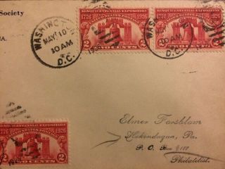 PAIR US FDC FIRST DAY COVER 627 SESQUICENTENNIAL LIBERTY BELL 1926 HAND CANCEL 4