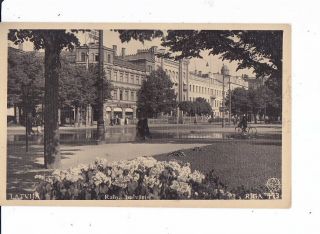 Old Real Photo Postcard Russia Latvia Riga 1939 To Finland Stamp