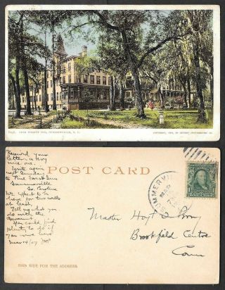 1907 South Carolina Postcard - Summerville - Pine Forest Inn - Phostint