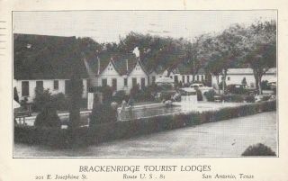 (s) San Antonio,  Tx - Brackenridge Tourist Lodges - Grounds View - 6/30/1941