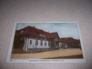 1910s Franklin Hospital Franklin Nj.  Antique Postcard