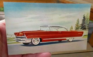 1956 Lincoln Premiere Coupe 2 Door Auto Motor Car Advertising Postcard