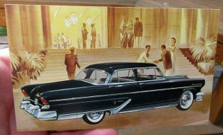 1955 Lincoln 4 Door Capri Auto Motor Car Advertising Postcard