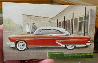 1955 Lincoln Capri Coupe Auto Car Advertising Postcard