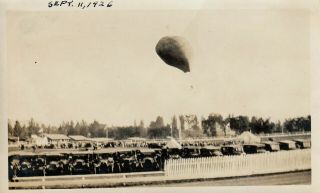 Balloon Ascension At Rutland Fair 4 1/2 X 2 3/4 Inch Photograph 1926