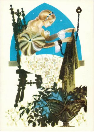 1972 Russian Postcard To H.  C.  Andersen 