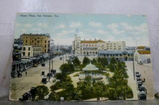 Texas Tx Alamo Plaza San Antonio Postcard Old Vintage Card View Standard Post Pc