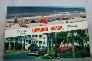 Florida Fl Ormond Beach Postcard Old Vintage Card View Standard Souvenir Postal