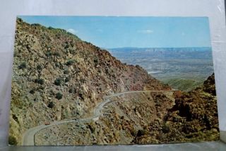 Arizona Az Road Into Jerome Postcard Old Vintage Card View Standard Souvenir Pc