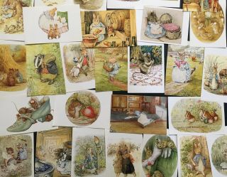 (28) Beatrix Potter The World Of Peter Rabbit Post Cards Frederick Warne 1987