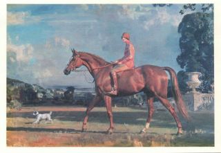 Horse Postcard By Artist Alfred Munnings - The Morning Ride