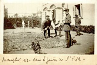 China - Shanghai,  Garden In French Concession Leadership,  Real Photo 11x6cm
