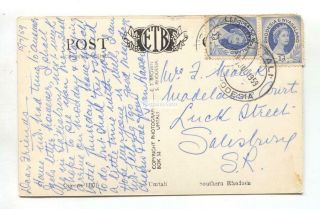 Umtali,  Southern Rhodesia - Queens Hall - 1959 real photo postcard 2
