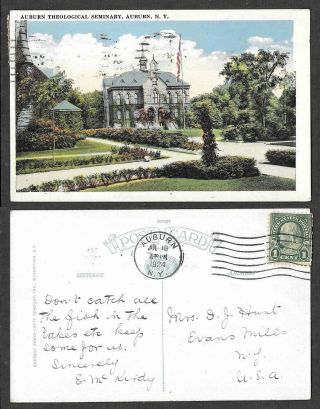 1924 York Postcard - Auburn Theological Seminary